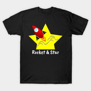 rocket and star T-Shirt